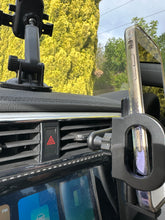 Load image into Gallery viewer, 360° Rotatable Car Air Ventilitaion Grid Phone Holder (Width: 90cm) with Long Hook Clamp Anti Fall