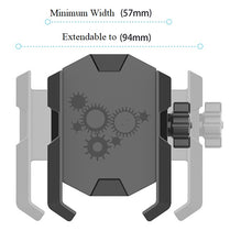 Load image into Gallery viewer, Motorcycle Cell Phone Holder - Scooter Phone Clip Cycling Phone Stand | Motorcycle Handlebar Mount Cell Phone Holder Anti-Slip Handlebar Clamp for Motorcycle