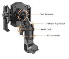 Load image into Gallery viewer, Motorcycle Cell Phone Holder - Scooter Phone Clip Cycling Phone Stand | Motorcycle Handlebar Mount Cell Phone Holder Anti-Slip Handlebar Clamp for Motorcycle