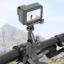 Load image into Gallery viewer, Camera Monopod Mount 360 Rotating Motorcycle Bike Camera Holder for Insta 360 X2 X3 X4 Go Pro 12 11 10 DJI