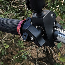 Load image into Gallery viewer, Aluminum Universal 360° Bike Bicycle Handle Bar Clamp Base W Double Socket Arm & 6-Claw Phone Holder