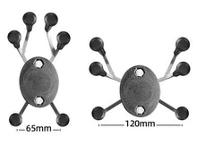 Load image into Gallery viewer, Aluminum Universal 360° Bike Bicycle Handle Bar Clamp Base W Double Socket Arm & 6-Claw Phone Holder