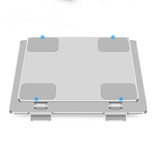 Load image into Gallery viewer, Adjustable Laptop Stand Portable Ergonomic Aluminum Laptop Computer Stand with Heat-Vent Compatible with 10-18 Inches Notebook Computer (Thickness 4mm, Silver)