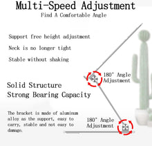 Load image into Gallery viewer, Adjustable Laptop Stand Portable Ergonomic Aluminum Laptop Computer Stand with Heat-Vent Compatible with 10-18 Inches Notebook Computer (Thickness 4mm, Silver)