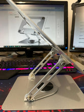 Load image into Gallery viewer, Laptop Notebook Tablet Stand, Height Adjustable, Foldable, Ergonomic Design with 360° Rotating Base (26cm x 22cm) Compatible with Laptop 11" to 17" Inch