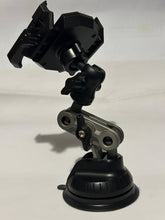 Load image into Gallery viewer, 360° Universal Rotatable with Flexible Robotic Arms to support various viewwing angles. Lockable Phoe Bracket support phone size from 12cm to 18cm Width.