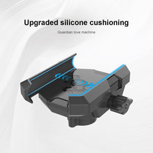 Load image into Gallery viewer, 360° Universal Rotatable with Flexible Robotic Arms to support various viewwing angles. Lockable Phoe Bracket support phone size from 12cm to 18cm Width.