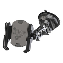 Load image into Gallery viewer, 360° Universal Rotatable with Flexible Robotic Arms to support various viewwing angles. Lockable Phoe Bracket support phone size from 12cm to 18cm Width.