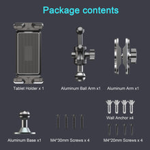 Load image into Gallery viewer, 360° Drill Base Adjustable Metal Joint Locking Screw Bracket | for Mobile Phones and Tablets, Compatible with Car Center Consoles and Instrument Panels, Ship Wall Mount Brackets