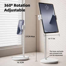 Load image into Gallery viewer, Universal 360° Bend Arm Gooseneck Phone & Tablet Holder for 4"-11" Inch Height Adjustable 37cm, 855g