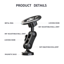 Load image into Gallery viewer, Magnetic Phone Holder Mount with 360° Adjustable Dual Ballhead Magic Arm Compatible for Magsafe