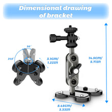 Load image into Gallery viewer, Foldable Hinge Design Magnetic Dual Mounting Points Phone/ Action Camera 360° Swivel & 90° Tilt