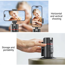 Load image into Gallery viewer, 360° Rotatable Gimbal Fast Face & Object Tracking, Auto Face Tracking Tripod, Remote Control Camera, Portable All-in-one Cameraman Robot Mount for Phone Video Vlog Live Streaming with Upgraded Auto Tracking Phone Holder (P02)