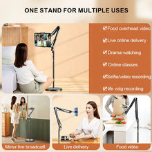 Load image into Gallery viewer, X&X 1.75m Lazy Bed Mobile Phone Tablet Floor Holder 360 Flexible Arms Adjustable Aluminum Mobile Phone Tablet PC Stand