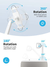 Load image into Gallery viewer, Phone Tablet Pillow Stand 360° Desktop Holder with Bean Bag Soft Pillow Support Size 4.5"-13"