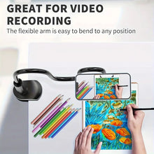 Load image into Gallery viewer, Adjustable Long Gooseneck Magnetic Phone Holder, Aluminum Alloy Twistable Rotating Magnet Mount with Magnetic Ring, Hands-Free Mobile Stand for Kitchen, Office, Bedroom