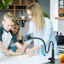 Load image into Gallery viewer, Adjustable Long Gooseneck Magnetic Phone Holder, Aluminum Alloy Twistable Rotating Magnet Mount with Magnetic Ring, Hands-Free Mobile Stand for Kitchen, Office, Bedroom