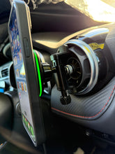 Load image into Gallery viewer, Car Phone Holder Car Navigation Round Air Vent with 15W Fast Wireless Charger