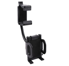 Load image into Gallery viewer, 360° Car Rearview Mirror Phone Mount Flexible Goose Design One Touch Phone Bracket support up to 11cm Width
