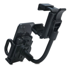 Load image into Gallery viewer, 360° Car Rearview Mirror Phone Mount Flexible Goose Design One Touch Phone Bracket support up to 11cm Width
