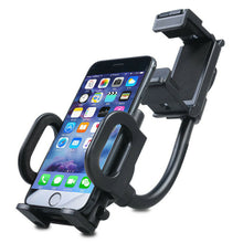 Load image into Gallery viewer, 360° Car Rearview Mirror Phone Mount Flexible Goose Design One Touch Phone Bracket support up to 11cm Width