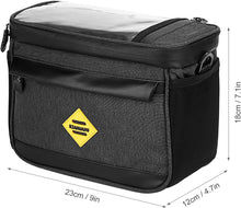 Load image into Gallery viewer, RZAHUAHU Bicycle Bag Bike Pannier, Cycling Insulated Bike Cooler Bag Water Resistant Pannier with Bike Phone Mount (YA-469)