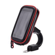 Load image into Gallery viewer, Universal 360° Waterproof Phone Case for Motorcycle Rearview Mirror Support for size up to 16.2cmx9cm