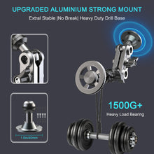 Load image into Gallery viewer, 360° Drill Base Adjustable Metal Joint Locking Screw with Magnetic Magsafe Holder | for Mobile Phones, Compatible with Car Center Consoles and Instrument Panels, Ship Wall Mount Brackets