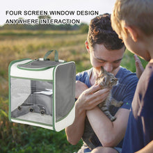 Load image into Gallery viewer, Shoulder Backpack Carrier Portable Pet Travel Carrier Ventilate Transparent (35*27*40cm)