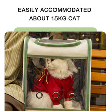 Load image into Gallery viewer, Shoulder Backpack Carrier Portable Pet Travel Carrier Ventilate Transparent (35*27*40cm)
