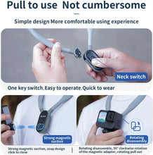 Load image into Gallery viewer, TELESIN Plus Magnetic Neck Mount Necklace Holder, Chest Head Shoulder Lanyard Strap Body Clip TE-HNB-001