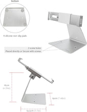 Load image into Gallery viewer, Universal Aluminum Desktop Anti-Theft Lock Stand Holder with Key Support for 7-13" Tablet 360° Flip Back & Front