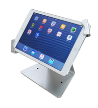 Load image into Gallery viewer, Universal Aluminum Desktop Anti-Theft Lock Stand Holder with Key Support for 7-13" Tablet 360° Flip Back & Front