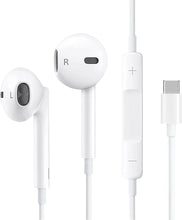 Load image into Gallery viewer, AIVR in-Ear Earphones, Type C Wired Headphones with Mic and Volume Control, Stereo Headphone Headset Compatible Compatible for iPhone 15 Series Samsung ,Huawei , Google Pixel TYPE C Connector