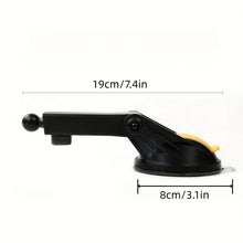 Load image into Gallery viewer, 360° Swivel Universal Car Phone Holder for Windscreen and Dash Mount with 8cm Upgarded Big Suction Extendable Long Arm Big Clamp One Touch Holder