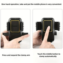 Load image into Gallery viewer, 360° Swivel Universal Car Phone Holder for Windscreen and Dash Mount with 8cm Upgarded Big Suction Extendable Long Arm Big Clamp One Touch Holder