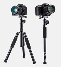 Load image into Gallery viewer, YUNTENG VCT-180 Portable Multipurpose Selfie Foldable Tripod Stand (35cm-174cm) for Phone & Camera Selfie with Remote