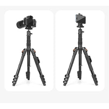 Load image into Gallery viewer, YUNTENG VCT-180 Portable Multipurpose Selfie Foldable Tripod Stand (35cm-174cm) for Phone & Camera Selfie with Remote