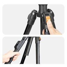 Load image into Gallery viewer, YUNTENG VCT-180 Portable Multipurpose Selfie Foldable Tripod Stand (35cm-174cm) for Phone & Camera Selfie with Remote
