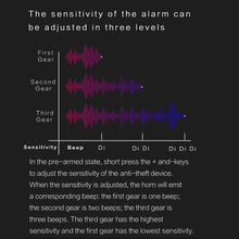 Load image into Gallery viewer, Rechargeble Bike Horn with Alarm, Anti-Theft Electric Bicycle Bell, 80~130db Adjustable Volume Loud Bicycle Ring Bell for Bike Handle bars