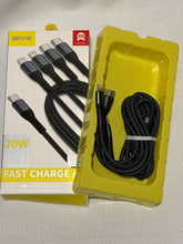 Load image into Gallery viewer, AIVR USB C to 2 x Type-C & 2 x Lightning Charing Cable 1000mm Support PD20W Fast Charge 1 Meter