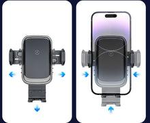 Load image into Gallery viewer, Wireless 15W Qi Fast Charging Automatic Auto Adjustment Clamping Car Cup Phone Holder Mount Support up to 7.5"Inch