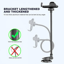 Load image into Gallery viewer, MAILUZHE Adjustable Windshield Suction Cup Phone Mount for Universal Truck Bus Dashboard 40cm Length