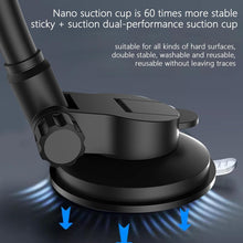 Load image into Gallery viewer, MAILUZHE Adjustable Windshield Suction Cup Phone Mount for Universal Truck Bus Dashboard 40cm Length