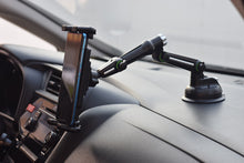 Load image into Gallery viewer, 360° Multi Joints Flexible Long Arm Silicon Strong Suction Cup (80mm) One Touch Phone Mount Support Phone & Tablet Size from 12.0cm to 24.6cm