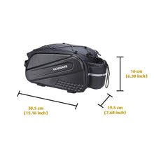 Load image into Gallery viewer, RZAHUAHU Bicycle Bag Large Capacity Cycling MTB Road Mountain Bike Saddle Bag Luggage Carrier Seat Pannier Bicycle Accessories 10L (YA-367)