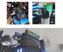 Load image into Gallery viewer, RZAHUAHU Motorcycle Tank Bag Toolkit Storage Fuel Tank Bag Quick Release Handbag (YA-539)