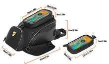 Load image into Gallery viewer, RZAHUAHU Motorcycle Tank Bag Toolkit Storage Fuel Tank Bag Quick Release Handbag (YA-539)