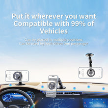 Load image into Gallery viewer, 360° Rotatable Aluminum Magsafe Magnetic Phone Holder, 360° Rotate Car Dashboard Strong Magnet Grip (Diameter 6Cm Base)