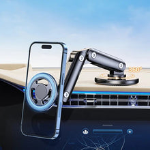 Load image into Gallery viewer, 360° Rotatable Aluminum Magsafe Magnetic Phone Holder, 360° Rotate Car Dashboard Strong Magnet Grip (Diameter 6Cm Base)